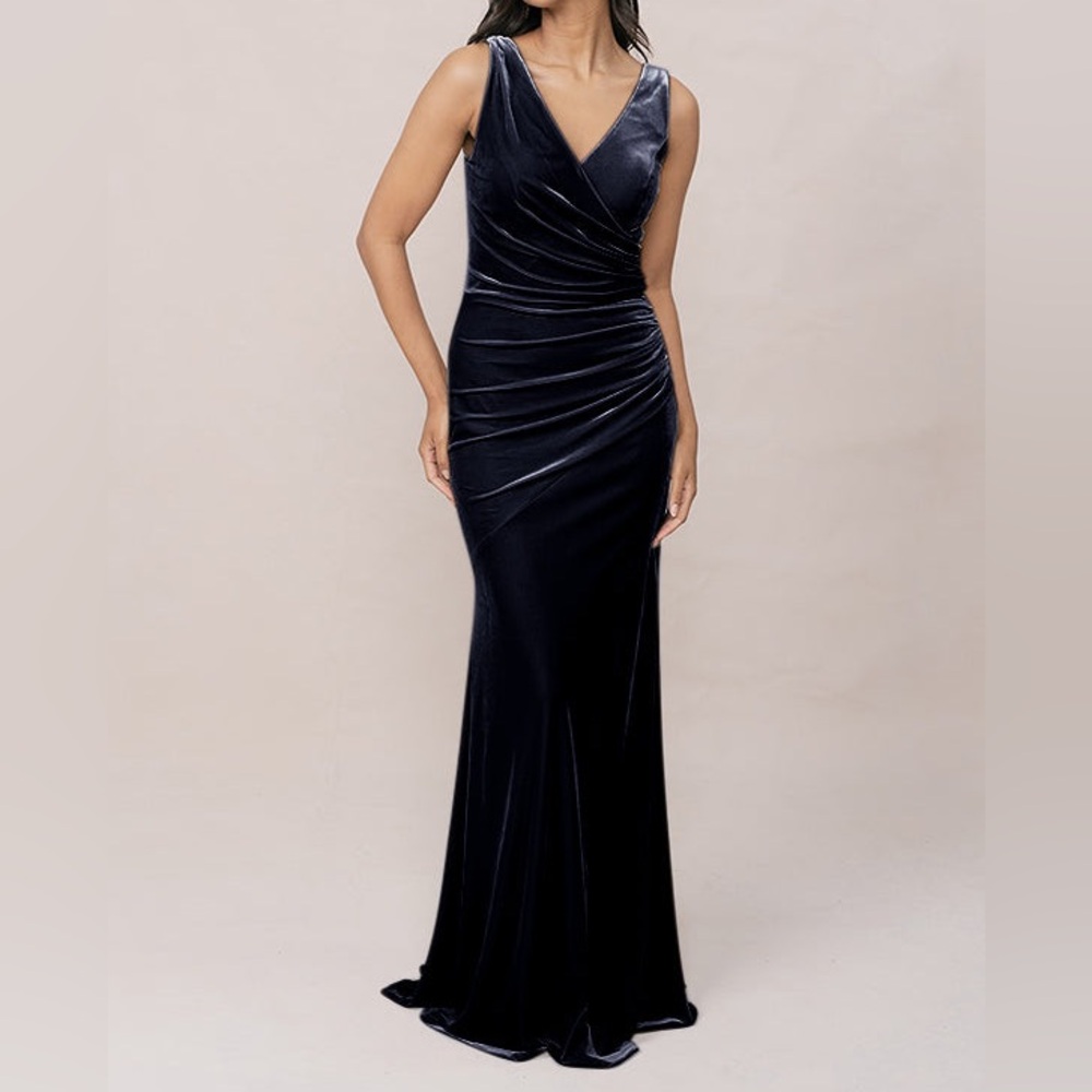Revelry Dawson Velvet Dress Navy Size 12